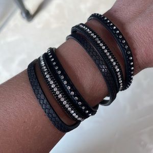 Black wrap bracelet